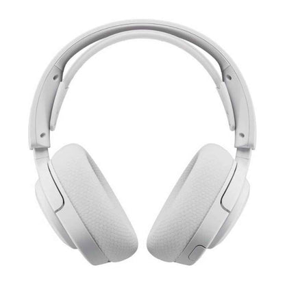 SteelSeries Arctis Nova 5 Wireless Headphones, 40mm Neodymium Drivers, Clear Cast Gen 2.x, Retractable Boom, 360° Spatial Audio, Quick-Switch Wireless, White