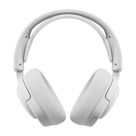 SteelSeries Arctis Nova 5 Wireless Headphones, 40mm Neodymium Drivers, Clear Cast Gen 2.x, Retractable Boom, 360° Spatial Audio, Quick-Switch Wireless, White