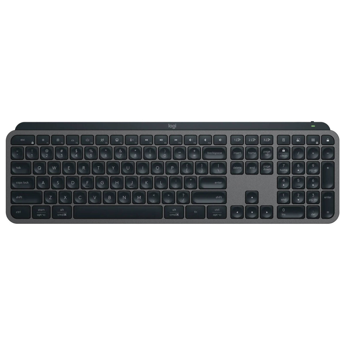 Logitech MX Keys Combo for Business Gen 2, Full-Size 108 Keys, Perfect Stroke Scissor Typing, 8000 DPI, Darkfield Sensor, MagSpeed, English-Arabic Layout, Wireless Connectivity, Black