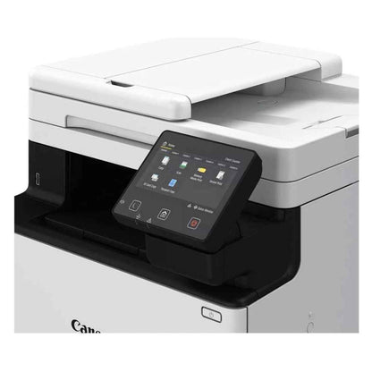 Canon i-SENSYS MF752Cdw Multi-Functional Laser Printer, Print, Copy, Scan, Up to 33ppm Print Speed, 5" LCD Color Touch Panel, Up to 1200 x 1200 dpi Print Resolution, 50-Sheet ADF, White | 752cdw