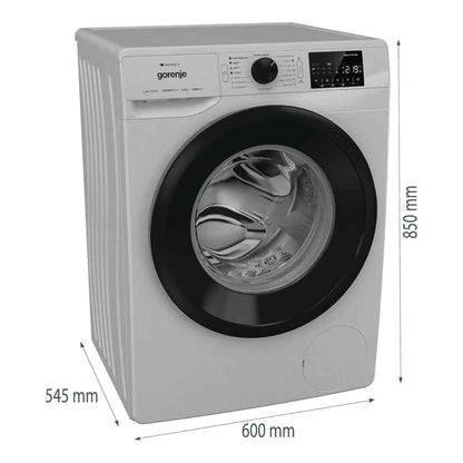 Gorenje WPNEI82A1SWA 8 kg Smart Front Load Washing Machine – 1,200 rpm, Grey Metallic