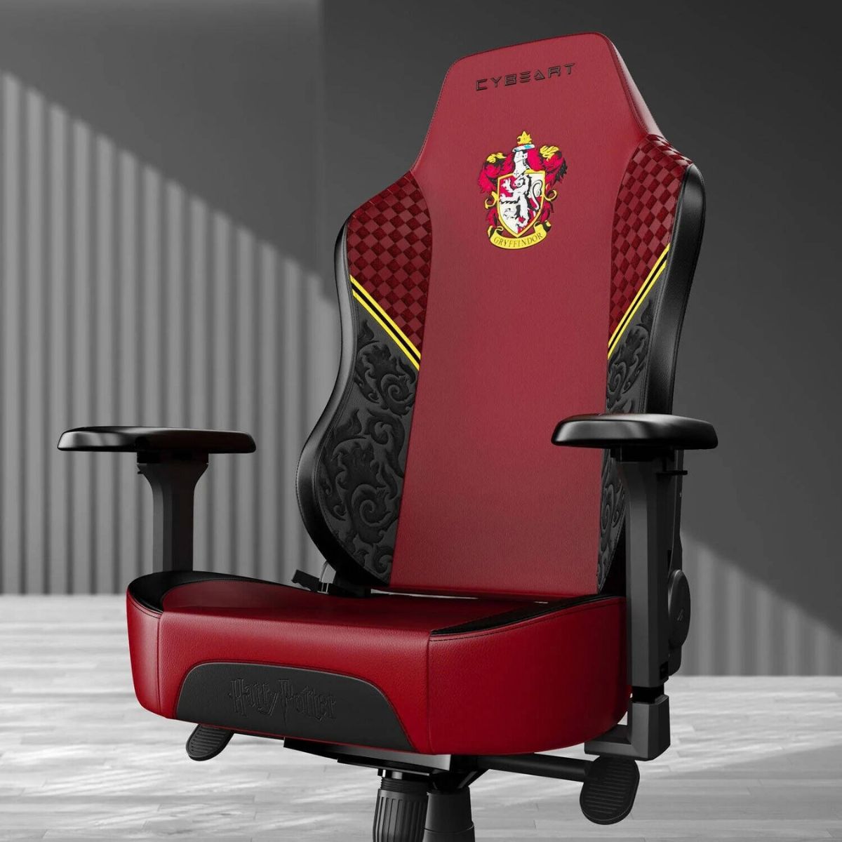 Cybeart Harry Potter Gryffindor Licensed Edition Gaming Chair | Supreme PU Leather | Cold-Cured Foam | 4D Armrests | 165° Recline | 150kg | GC-PUAPEX-HP02