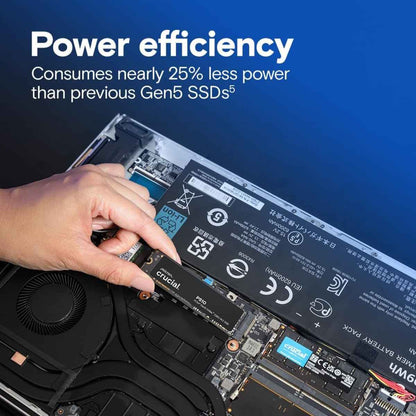 Crucial P510 PCIe 5.0 NVMe SSD – 1 TB (CT1000P510SSD8) | Next-Gen Speed &amp; Reliability