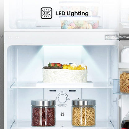 Hisense RT3N328NAB Top Mount Refrigerator, 250L Capacity, Total No Frost, Multi Air Flow, Moisture Fresh Crisper, Reversible Door, Stainless Steel