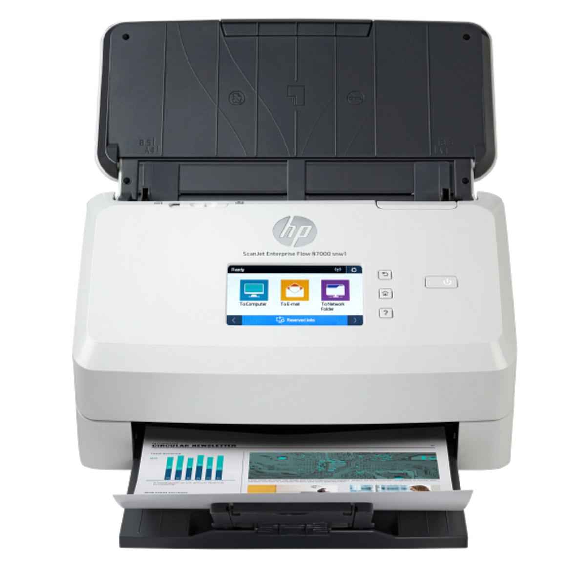 HP ScanJet Enterprise Flow N7000 snw1 (6FW10A)– High-Volume Sheet-fed Scanner for Enterprise Environments Ultra-Fast Duplex Scanning, Heavy Duty Daily Duty Cycle & Enterprise Connectivity