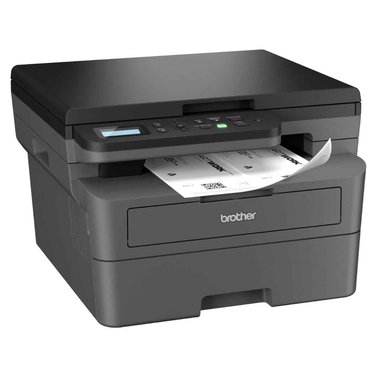 Brother DCP-L2625DW Mono Laser Printer, Up to 34 PPM Printer Speed, 49 dB(A) Noise Level, Hi-Speed USB, Wired & Wireless Connectivity, 250 Sheets Input Tray, Black | DCP-L2625DW
