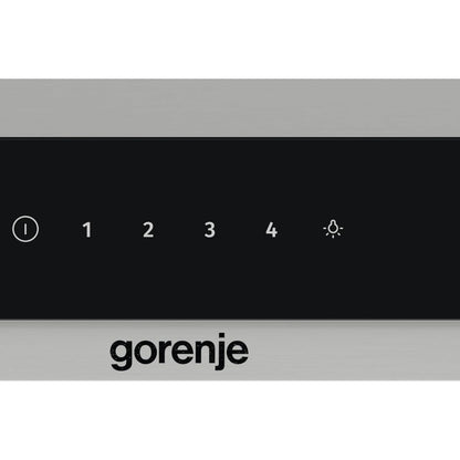 Gorenje WHT644EXGB Built-In Wall Cooker Hood, 60cm, 557m³/h Extraction Rate, T-Shape Design, LED Lighting, Stainless Steel&nbsp;