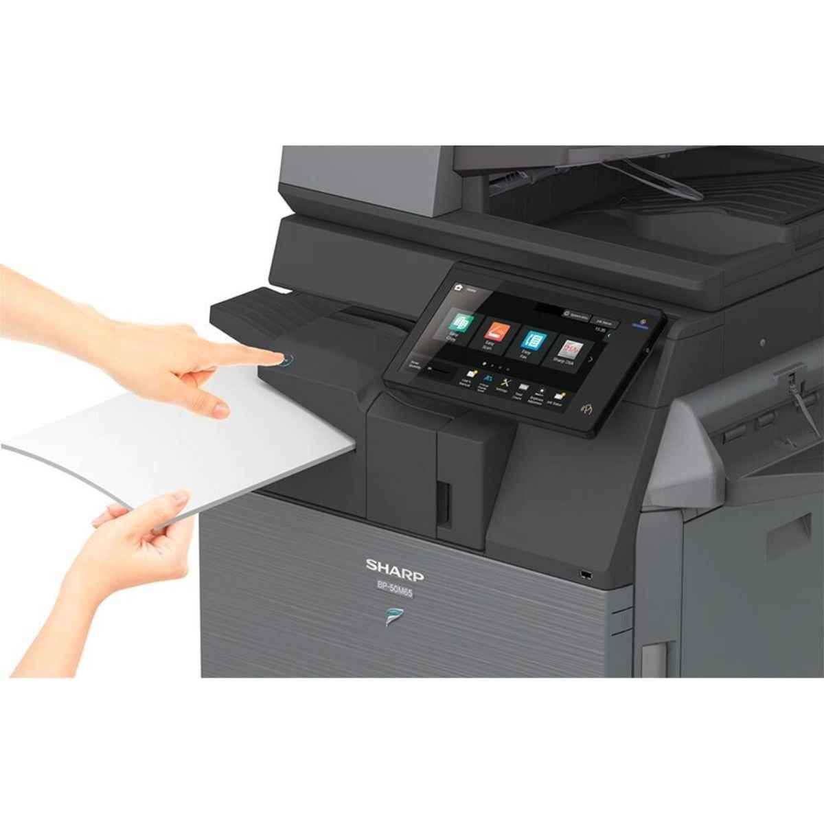 SHARP BP-50M45 Digital A3 Monochrome MF Printer, Prints Up to 45ppm, 600dpi Resolution, 128 GB SSD Storge 10.1" Touch Display, Wireless LAN, AirPrint, A5-A3 Paper Size | BP-50M45