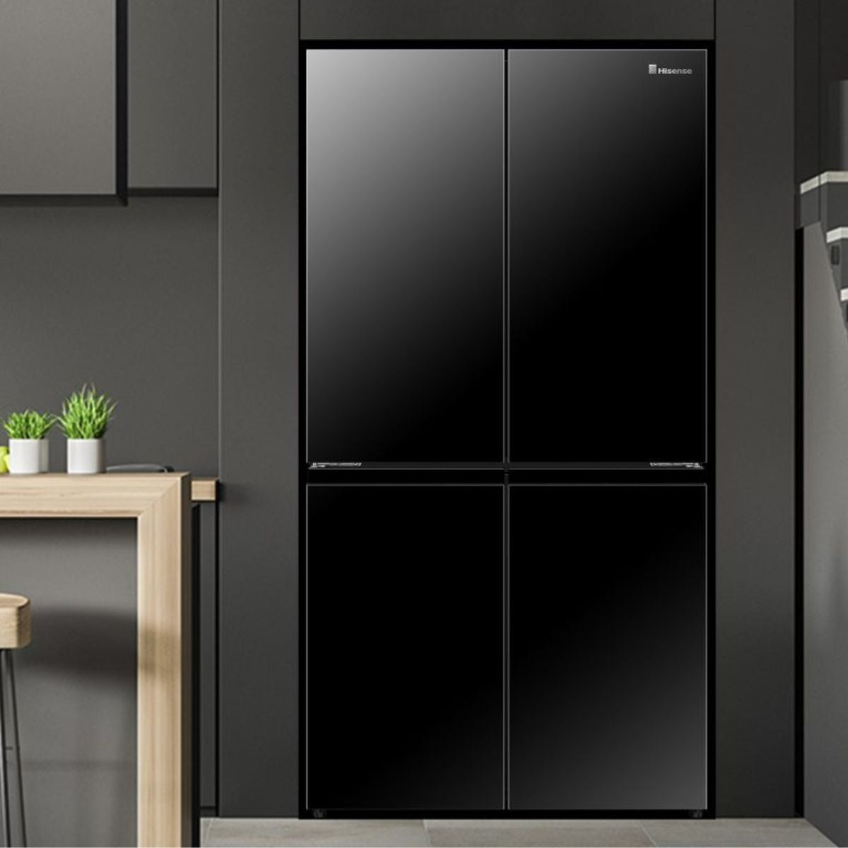 Hisense RQ5G728NABI French Door Refrigerator | 728 Litres | Triple Cooling Zone | Inverter Compressor | My Fresh Choice | Metal Cooling | Inox