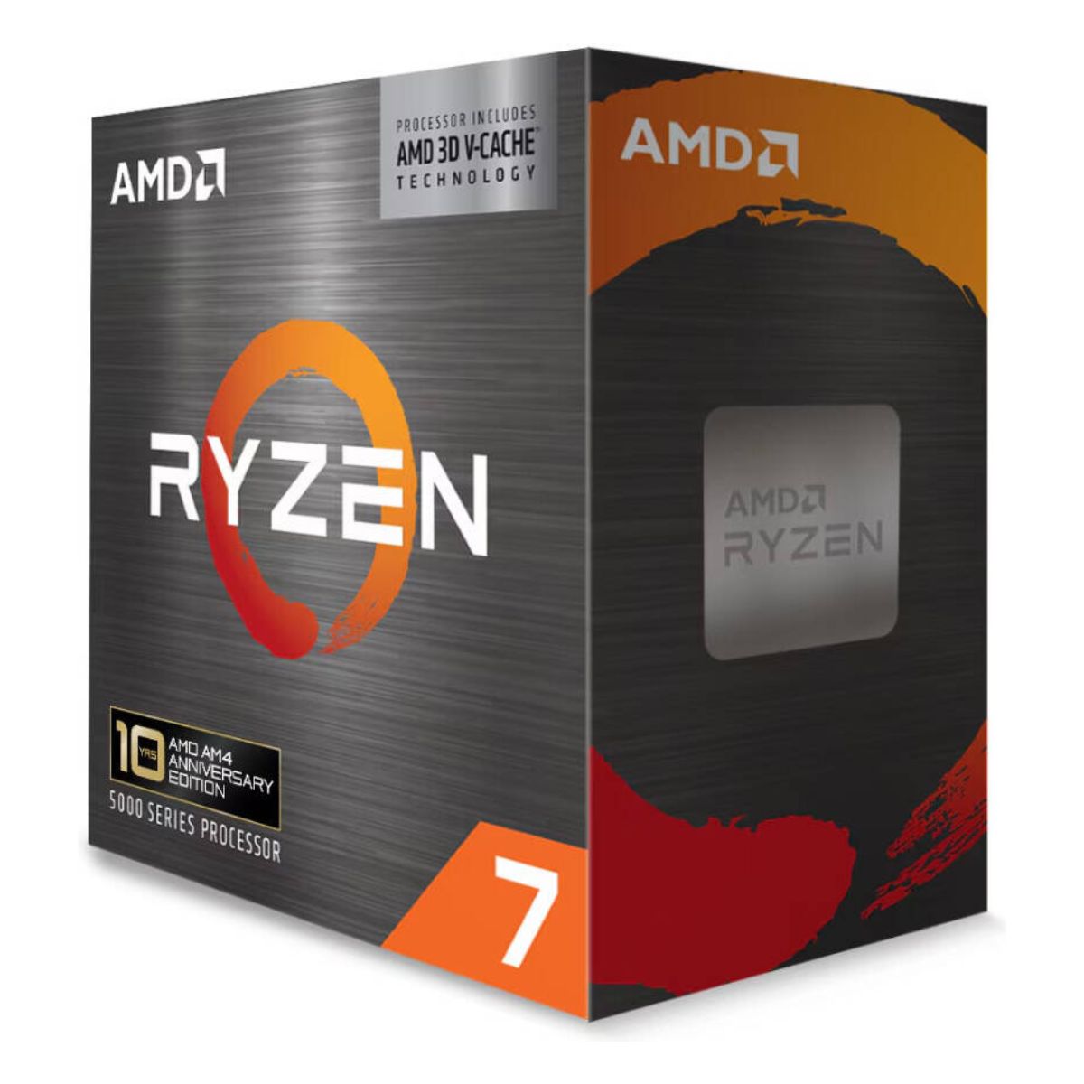 AMD Ryzen 7 5800X3D 10th Anniversary Edition AM4 Desktop Processor | 8 Cores | 16 Threads | Up to 4.5 GHz | 96MB Cache | 105W TDP | DDR4 | Carbice Ice Pad | 100-100000651POF