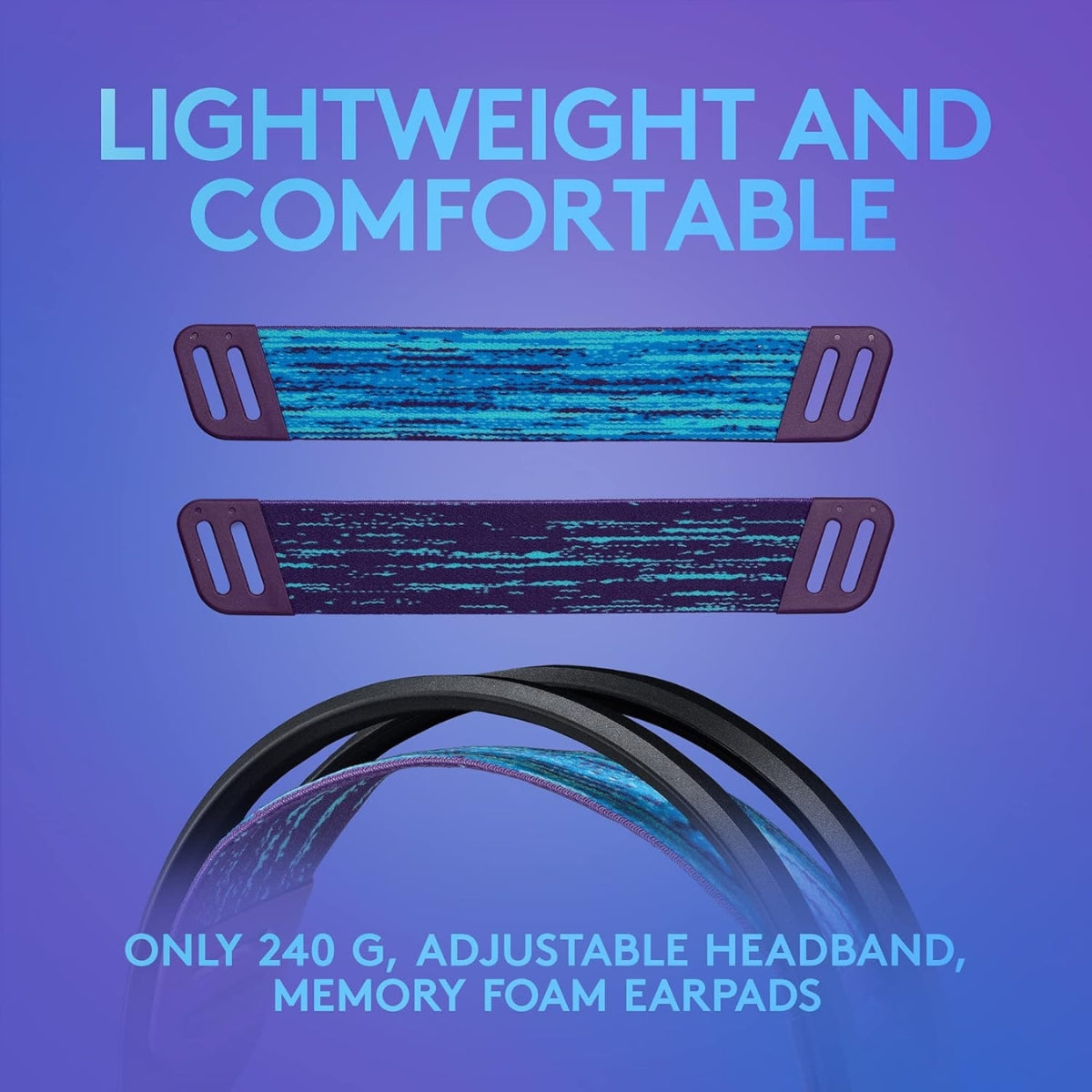 Logitech G335 Wired Gaming Headset, 40mm Drivers, Integrated Boom Mic, Soft, Breathable Memory Ear Cups, Adjustable Suspension Headband, Compatible with PC, PS, Xbox, Switch, - Mint