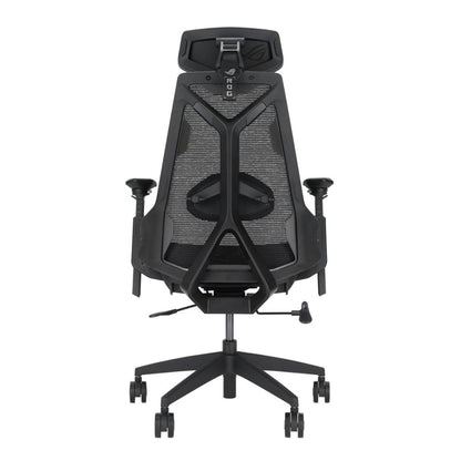 ASUS ROG Destrier Core Gaming Chair – Cyborg-Inspired Design, Lumbar Support, 3D Adjustable Armrests, Synchro-Tilt Mechanism, Class 4 Gas Lift &amp; Metal Base, Black (90GC01P0-MSG010)&nbsp;
