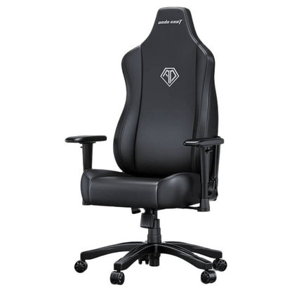 AndaSeat Novis Series Gaming Chair | Large Size | Premium PVC Leather Upholstery | 5cm Raised Seat Sides | Ergonomic Design | Elegant Black