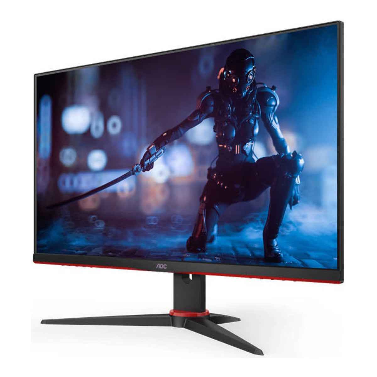 AOC 27G2SE 27" AdaptiveSync Gaming Monitor, 165Hz 1920 1080VA Display, 1ms Response Time, 16.7M Color, 178° (H) / 178° (V) Viewing Angle, VGA 1, HDMI 1.4 2, DP 1.2 1, Black- Red