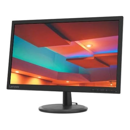 LENOVO C22-20  21.5 Inch FHD Monitor, (1920x1080) TN Display,Response Time 5 ms, Refresh Rate 75 Hz, Vga+Hdmi, Cable Included VGA 1Yrs Black