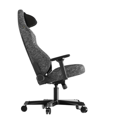 DXRacer Tank Series Gaming Chair | XXL Size | Woven Fabric Upholstery | 4D Adjustable Armrests | Magnetic Headrest & Lumbar Support | 90°–135° Reclining Backrest | Class 4 Hydraulics | Black / Gray