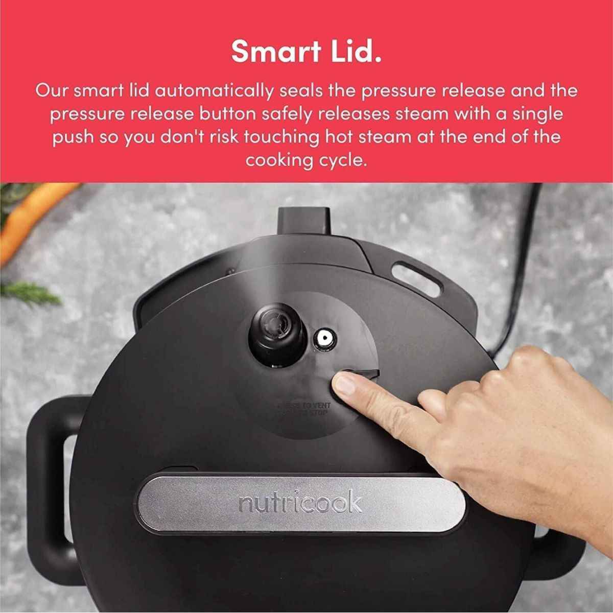 Nutricook Smart Pot 2 6L – NC‑SP204K 9‑in‑1 Electric Multicooker with 12 Smart Programs