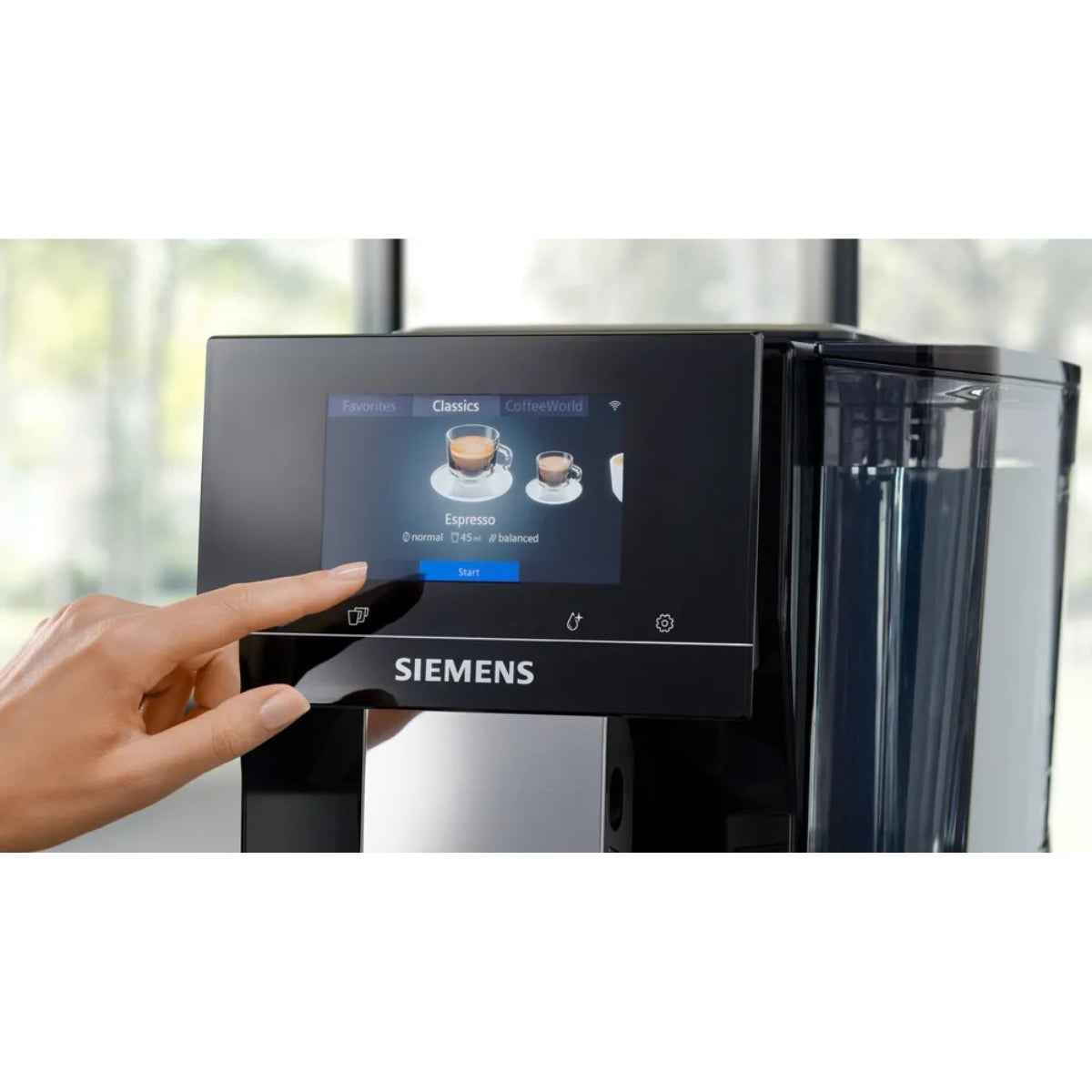 Siemens EQ700 TP713GB9 Bean-to-Cup Coffee Machine – Piano Black