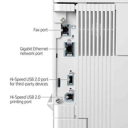 HP Color LaserJet Enterprise Flow MFP M578c Laser Printer, Print, Copy, Scan, Fax, Print Speed Up to 38ppm (Black) & 38ppm (Color), HP ImageREt 3600 Quality, 8" Color Touch Screen, White | 7ZU87A