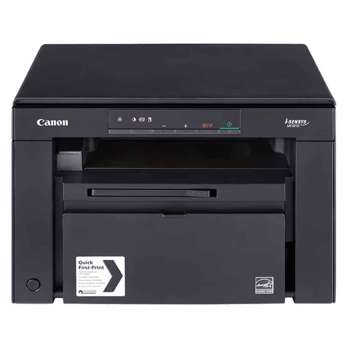 Canon Printers Image Class MF3010 Laser Multi-function Printer, Up to 18ppm Print Speed, 600x400 Print Resolution, USB 2.0 Hi-speed Interface, 1 Digit 7 Segment LED Control Panel, Black | 5252B001AA