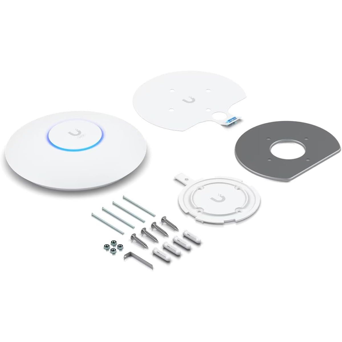 Ubiquiti Networks UniFi U6+ Dual-Band Wi-Fi 6 Access Point, Wi-Fi 6 Standard, Up 2402Mbps , WPA3, 300+ clients, Ceiling/Wall Mount Kit, White | U6+