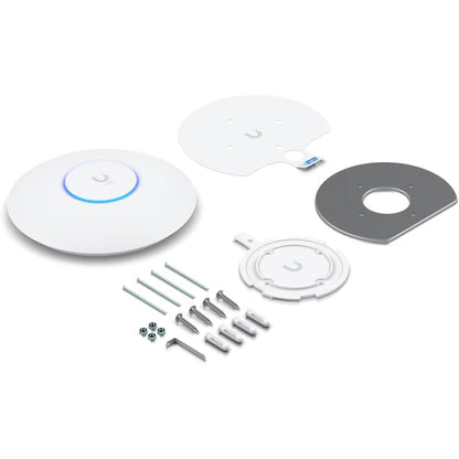 Ubiquiti Networks UniFi U6+ Dual-Band Wi-Fi 6 Access Point, Wi-Fi 6 Standard, Up 2402Mbps , WPA3, 300+ clients, Ceiling/Wall Mount Kit, White | U6+