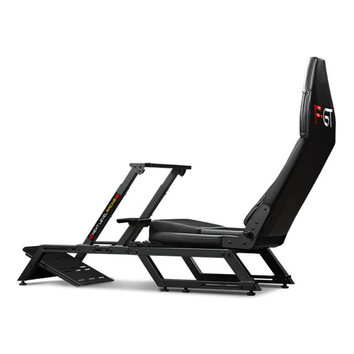 Next Level Racing F-GT Simulator Cockpit Gaming Chair – Dual Position Formula &amp; GT Racing Cockpit, Fully Adjustable, Seat Slider, Gear Shifter Support &amp; Lumbar Support Cushion, Black (NLR-S010)