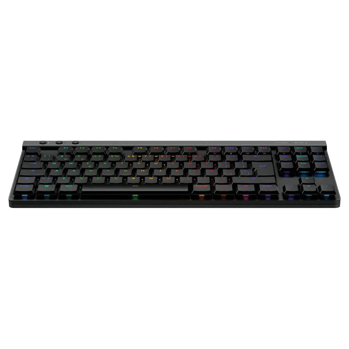 Logitech G515 LIGHTSPEED TKL Gaming Mechanical Keyboard – White & Black, Low Profile, GL Switches, RGB, Wireless/BT/Wired