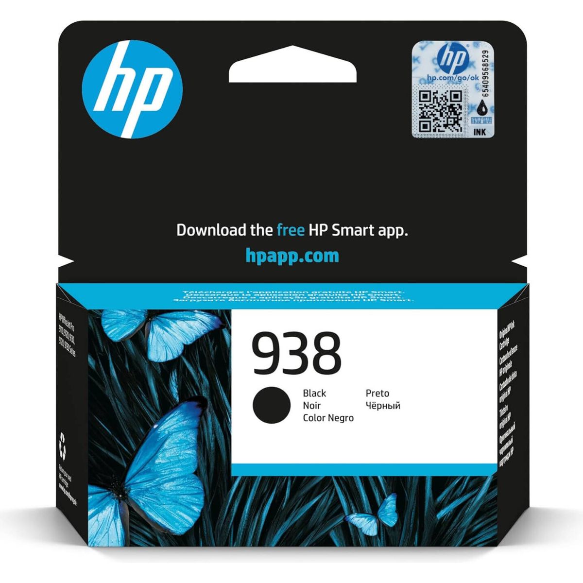 HP 938 Original Ink Cartridge Series – Black, Cyan, Magenta & Yellow | High-Quality Thermal Inkjet Printing