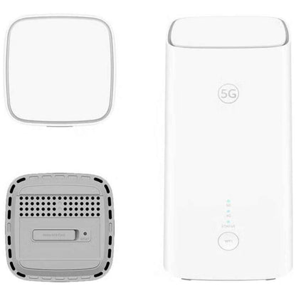 Huawei CPE 5G Router, Dual-Band Wi-Fi Antenna, Balong 5000 Chipset, 2.4 GHz & 5 GHz Wireless Frequency Band , DBDC, 1167 Mbps Wireless Transmission Rate, White | H155-381