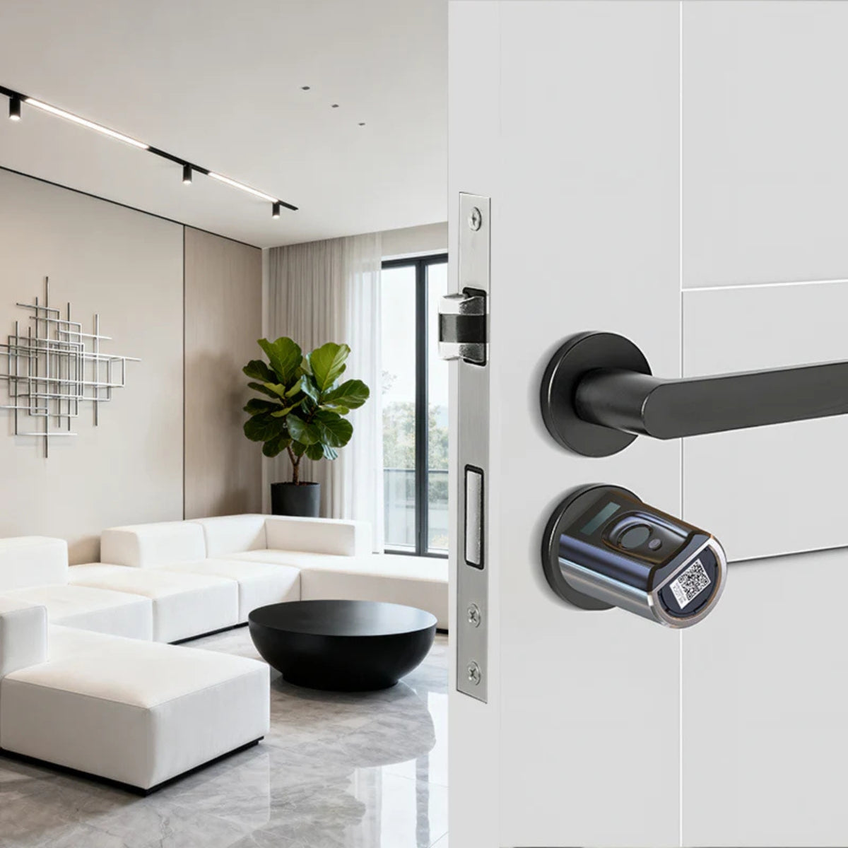 WELOCK Touch41 Biometric Fingerprint Smart Door Lock – Electronic Lock Cylinder, Wi-Fi App Control, RFID Card Access, Bluetooth, Keyless Entry | Touch41