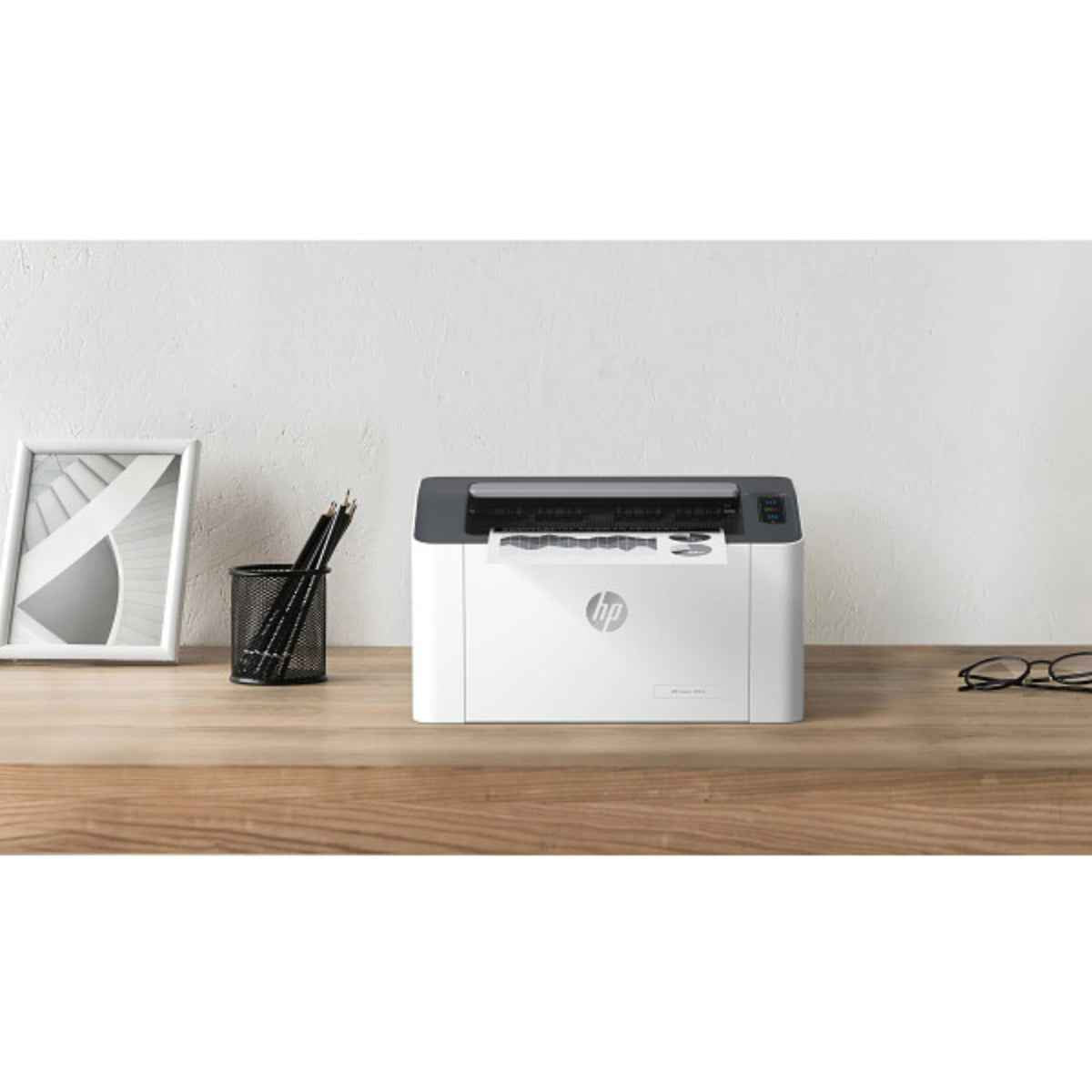 HP Laser M107w Printer, Print Speed up to 21 ppm, Up to 1,200 x 1,200 dpi Resolution, Up to 10000 Pages Duty Cycle, 150 Sheet Input Tray, Hi-Speed USB 2.0 Port, Wi-Fi, White | 4ZB78A