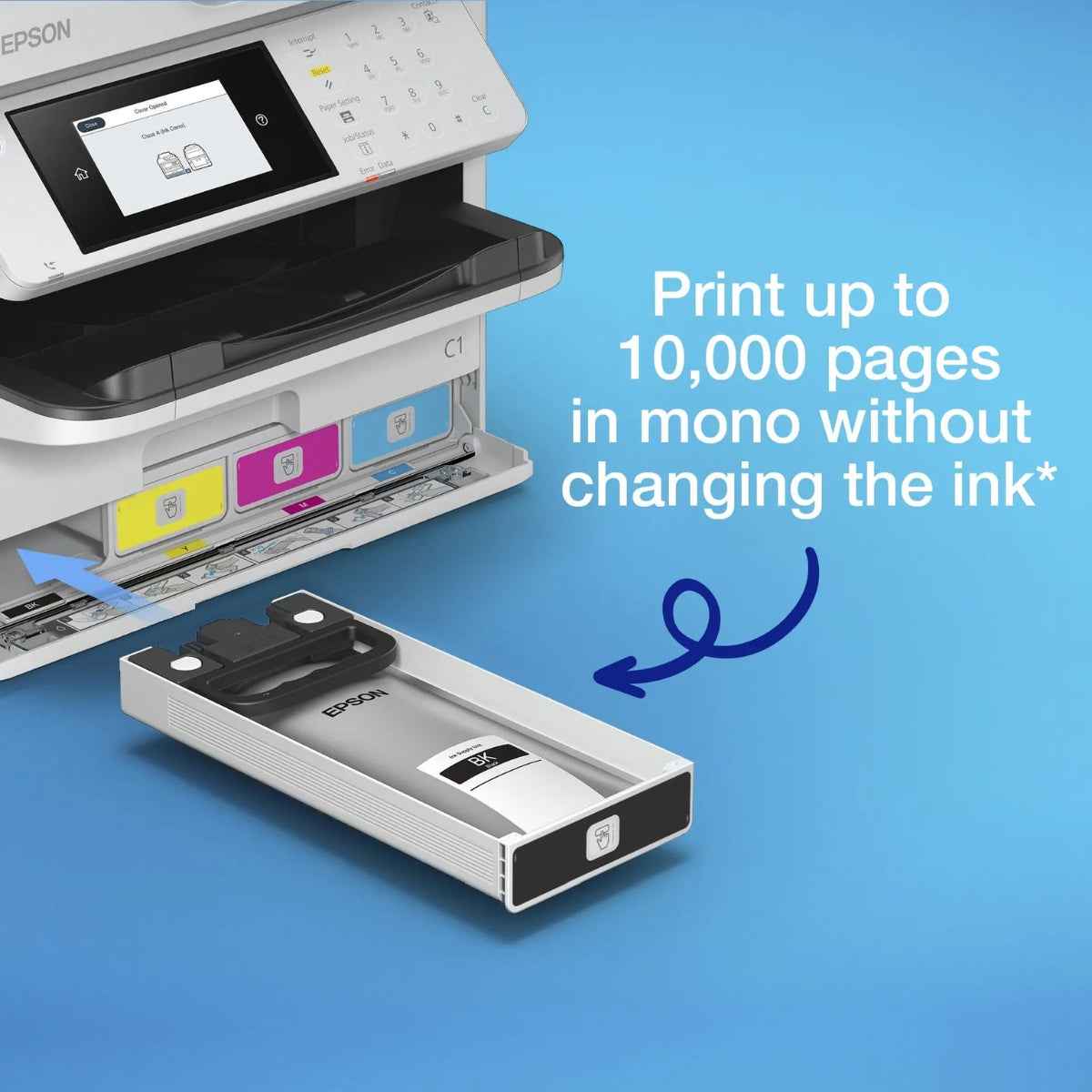 EPSON WorkForce Pro WF-C5890DWF All-in-One Inkjet Printer – Print, Scan, Copy, Fax, 34 ppm, 1200 × 2400 dpi, WiFi, Ethernet, Duplex Printing | C11CK23402BY