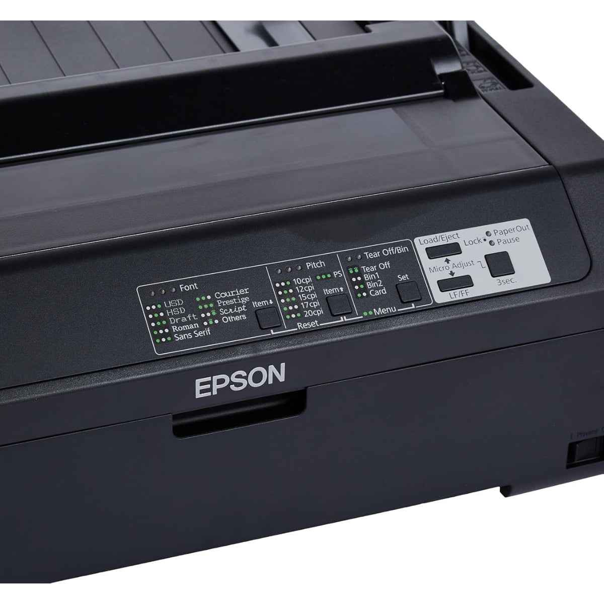 Epson LQ-590II Dot Matrix Impact Printer, 24-pin Bidirectional Parallel (IEEE 1284 Nibble mode supported) USB 2 0, 24-pin, 80-column, USD speed of 550 characters - C11CF39403