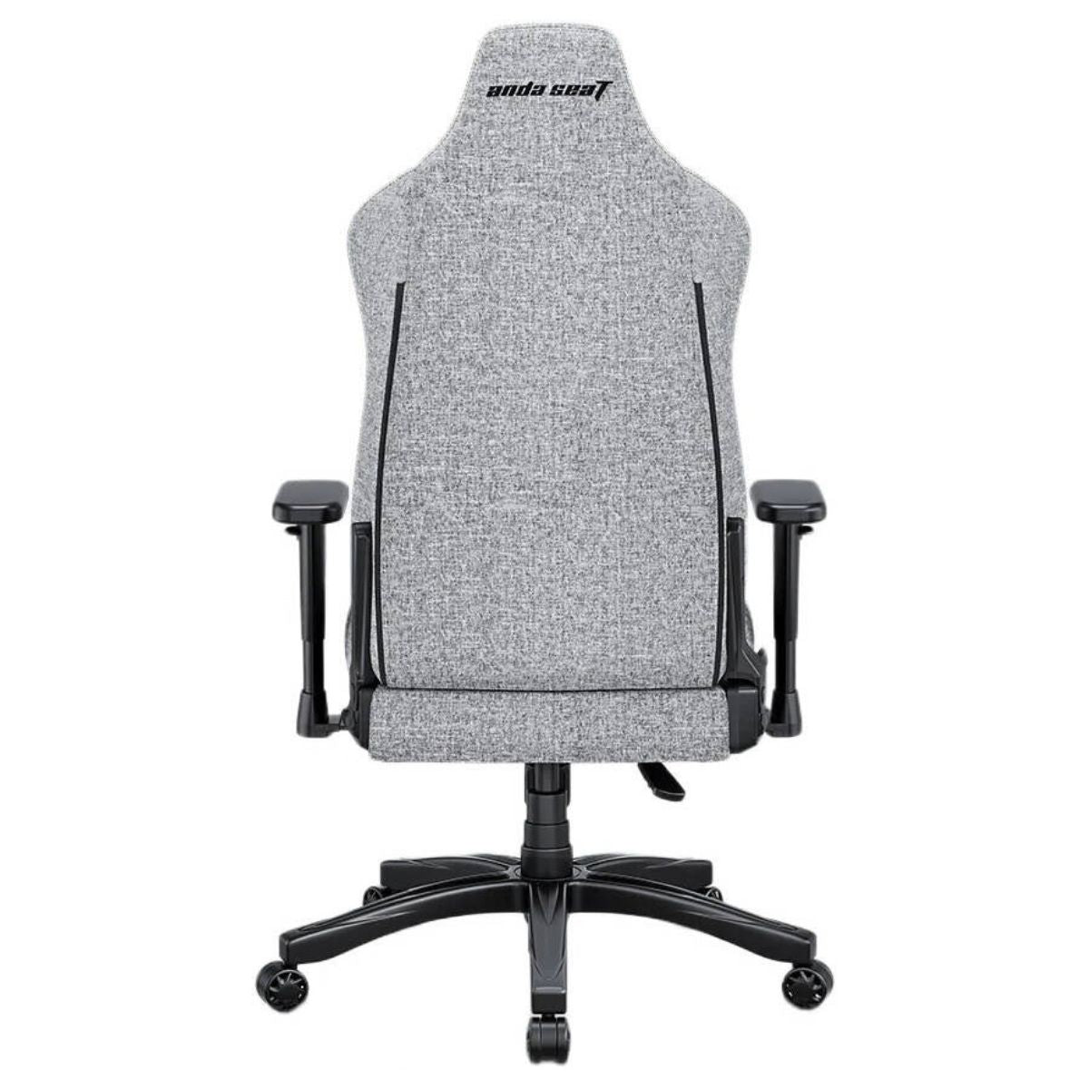 AndaSeat Novis L Gaming Chair | Linen Fabric | Ash Gray | 155–190cm | 5cm Raised Lumbar | AD23-L-01-G-F