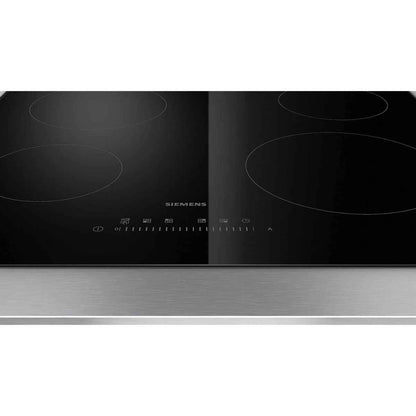 Siemens 60cm Built-In Electric Hob – Ceramic Surface, 4 Cooking Zones, 3-Year Warranty (Model: ET611FEB8M)