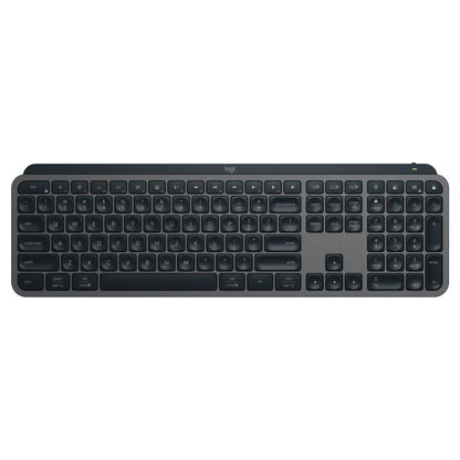 Logitech MX Keys S Combo Performance Wireless Keyboard and Mouse with Palm Rest, Customizable Illumination, Fast Scrolling, Bluetooth, USB C, for Windows, Linux, Chrome, Mac - Graphite (English/Arabic)