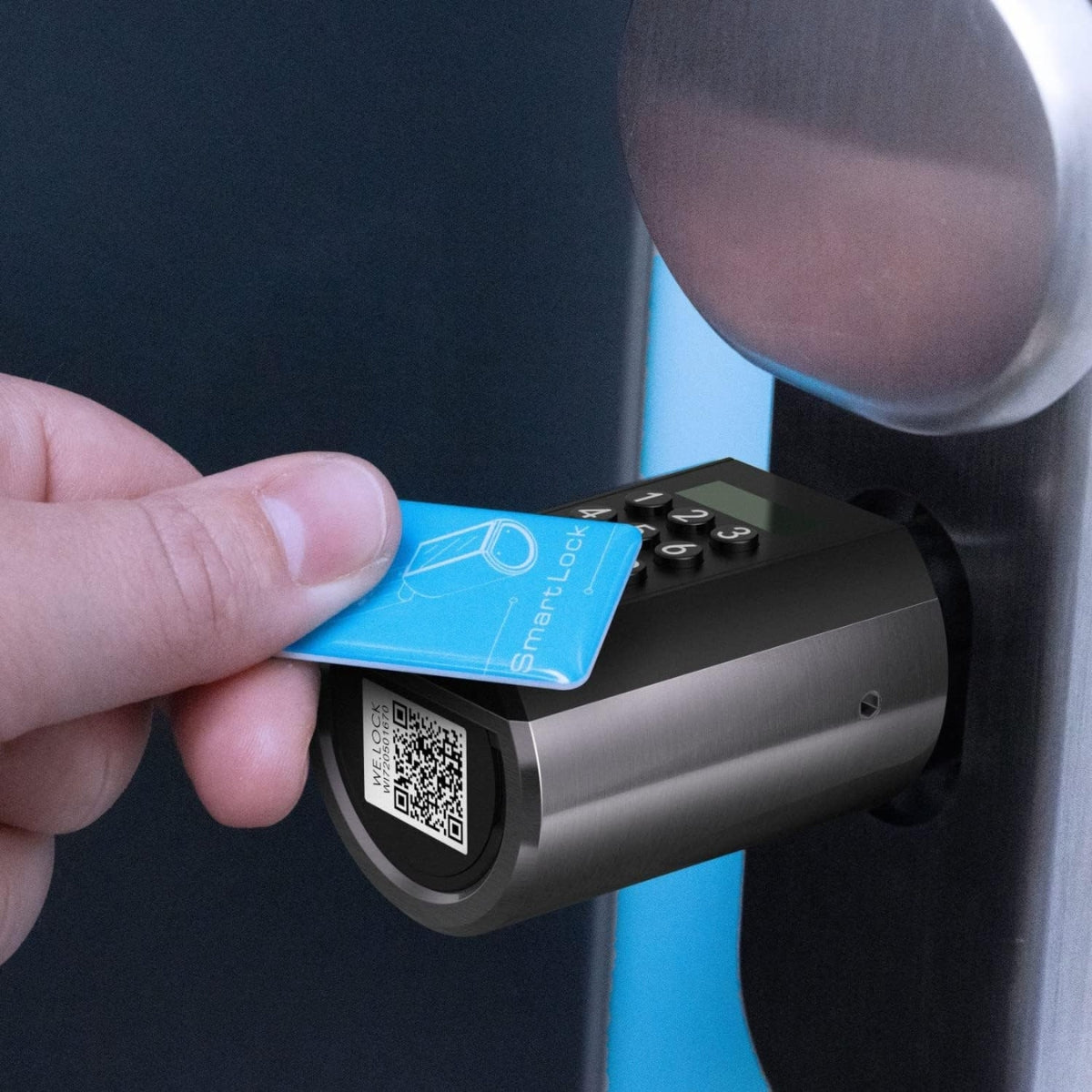WELOCK PCB41 Smart Keypad Door Lock – Password &amp; RFID Electronic Smart Lock, Bluetooth App Control, Keyless Entry, Black | PCB41