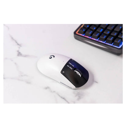 Logitech PRO X2 Superstrike Wireless Gaming Mouse | LIGHTSPEED Technology | HERO 2 Sensor | Ultra Lightweight | Optical Switches | Lunar Eclipse