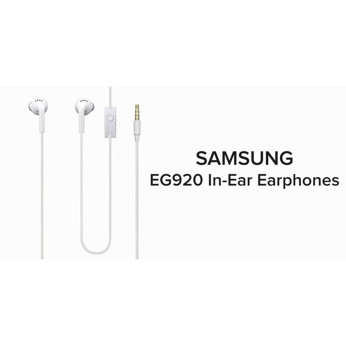 Samsung EHS61ASFWE Wired In-Ear Headphones – Original Stereo Earphones with Mic & Volume Control (White)