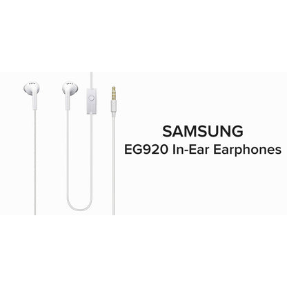 Samsung EHS61ASFWE Wired In-Ear Headphones – Original Stereo Earphones with Mic & Volume Control (White)