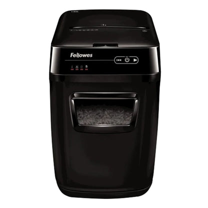 Fellowes AutoMax 150C Cross-Cut Paper Shredder | 150-Sheet Auto Feed | P-4 | 32L Bin | SilentShred | 4680001