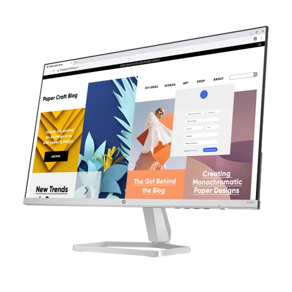 HP Series 5 524SF Monitor, 24" FHD IPS Display, 100Hz Refresh Rate, 5ms (GtG with Overdrive) Response Time, Tilt Adjustable, 16.7m Color Support, Black/Silver | 94C17AA