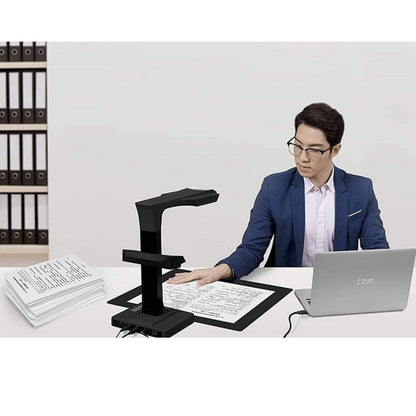CZUR ET18 Pro Professional Document Scanner, 2nd Gen Auto-Flatten, Deskew Tech, 18MP Sony Camera, Capture A3, 186 Languages OCR, Convertable to PDF/Searchable PDF/Word/Tiff/Excel