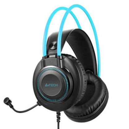 A4Tech FH200U Conference USB Over-Ear Headphone – DSP Stereo, 50mm Drivers, Noise-Cancelling Mic