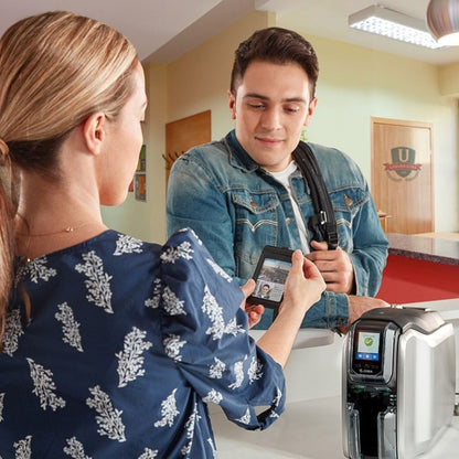 Zebra ZC300 Dual-Sided ID Card Printer | 300 DPI | USB 2.0 & Ethernet | Color LCD | 1500-Image Ribbon | ZC32-000C000EM00