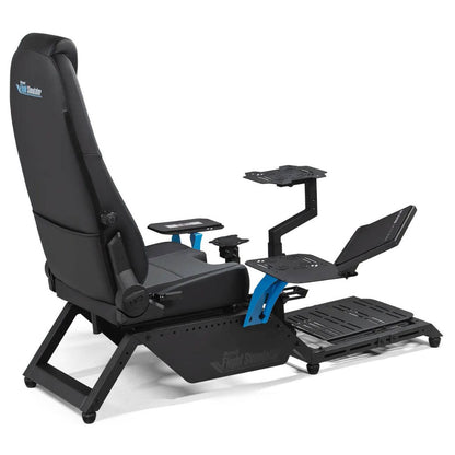 Next Level Racing Flight Simulator Microsoft Flight Simulator Edition Seat | Premium PU Leather | Integrated Adjustable Lumbar Support | Ergonomic Design | Up to 150kg User Capacity | Black | NLR-S044B