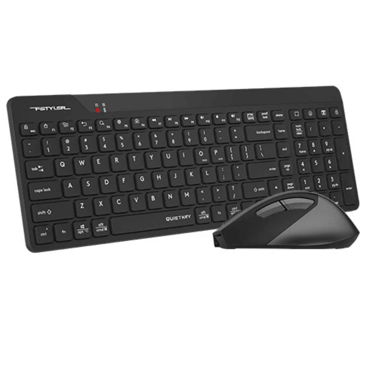 A4Tech FG2400 Air 2.4G Wireless Keyboard & Mouse Combo – QuietKey, Slim Design, Silent Operation