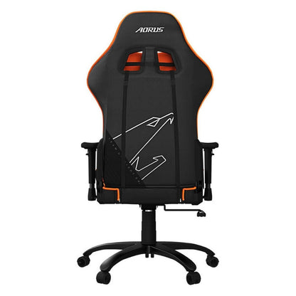 GIGABYTE AGC310 Gaming Chair | 2D Adjustable Armrest | High-Density Flexible Foam | All-Steel Frame & Base | 160° Recline | Class 4 Gas Lift | BIFMA Certified | Black &amp; Orange