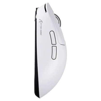 ATTACK SHARK X3 Wireless Gaming Mouse | PAW3395 | 26000 DPI | 1000Hz | 49g Ultralight | Bluetooth 5.2 / 2.4G / USB-C | White | X3